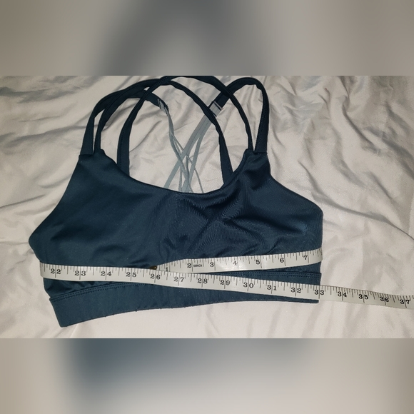 Champion Brand blue Sport top with designed crossed back cut out - Picture 5 of 5